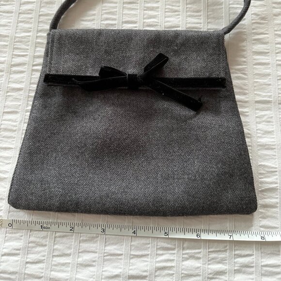 Dollar Grand London Gray Wool Flannel Micro Bag - Picture 7 of 9